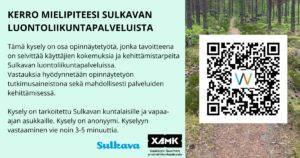 Luontoliikunnan nykytila Sulkavalla